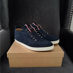 Christian Louboutin Navy Blue F.A.V Fique A Vontade Men Shoes